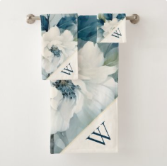 Monogram Bath Towel Sets