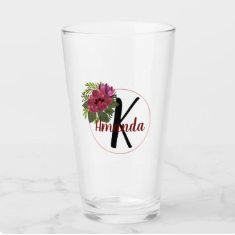 Monogram Drinking Glasses