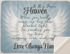 A hug from Heaven Sherpa Blanket