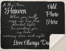 A hug from Heaven Sherpa Blanket