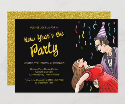 Zazzle New Years Eve Party Invitation (Front_Back).png