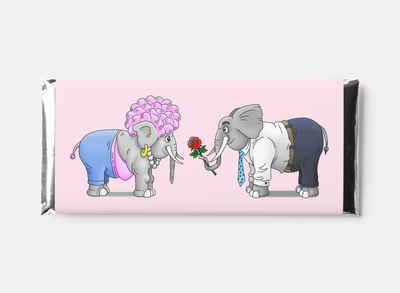 Zazzle Happy Elephants Valentines Day Hershey Bar Favors (Front).png