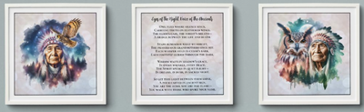 Native American Wall Art with Poem