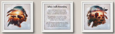 Native American Wall Art with Poem