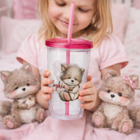 Kid's Acrylic Tumblers with lid and straw