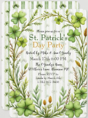 St. Patrick's Day Party Invitation