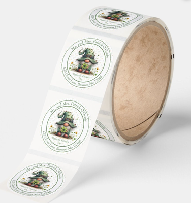 St. Patrick's Day Return Address Labels/Envelope Seals