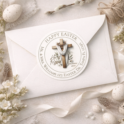 Easter Return Address Envelope Seal