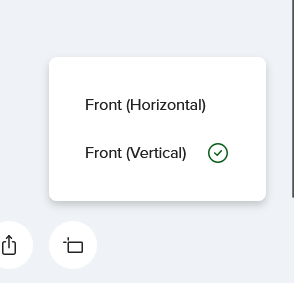 Vertical orientation