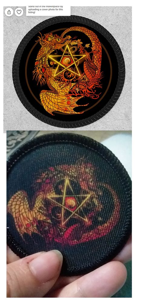 Top: how it shows on Screen  Bottom: how it prints