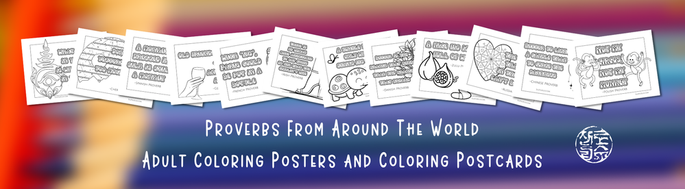 Proverbs from around the world - coloring posters and coloring postcards.png