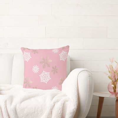 throw pillow in winter mood