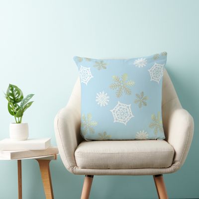 winter pattern  - throw pillow
