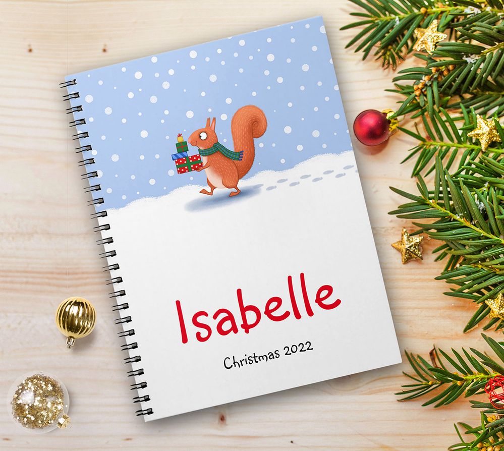 Personalised Christmas Notebook