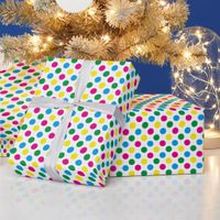 Colorful CMYK Polka Dots Wrapping Paper