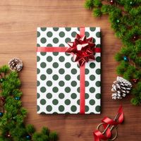 Green Polka Dots Wrapping Paper