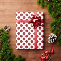 Red Polka Dots Wrapping Paper