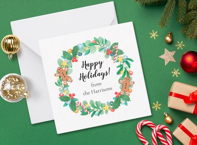 Happy Holidays Personalised Card