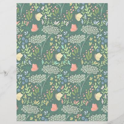 Dreamy Butterfly Garden Craft Paper