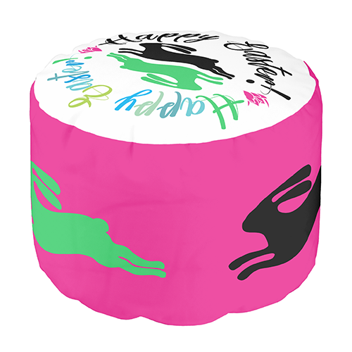 Zazzle - Mockup - Cute Easter Magenta Spring Bunnies Illustration Pouf.png