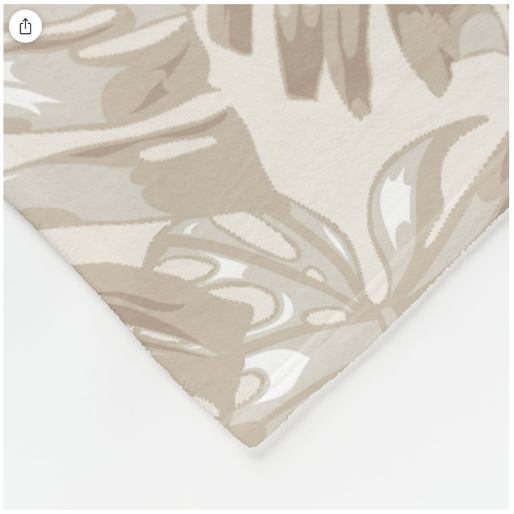 fleece blanket leaves have jagged edges on