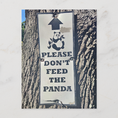 Zazzle - Mockup - Don't feed the Panda, Postcard for postcrossing.png