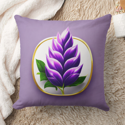 Zazzle - Mockup - Throw Pillow with floral lilac design..png