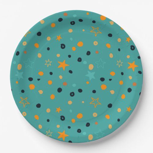 cute_orange_teal_black_polka_dots_stars_kids_party_paper_plates-rb4c492150b6a416f910d95e771cb5ca3_zkbhg_1024.jpeg
