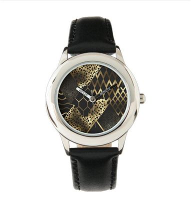Leopard Print with Abstract Art
