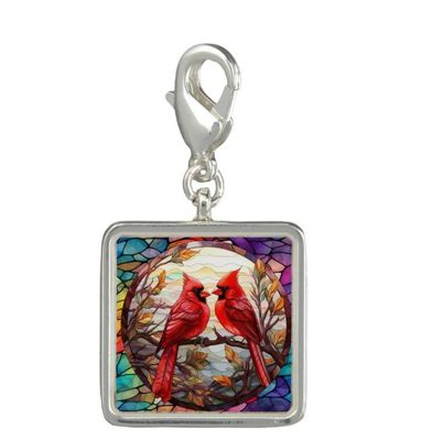 Cardinal Bird Charm