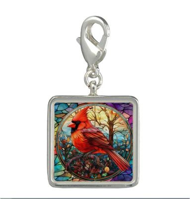 Cardinal Bird Charm