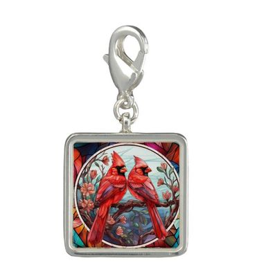 Cardinal Bird Charm