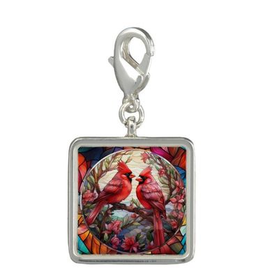 Cardinal Bird Charm