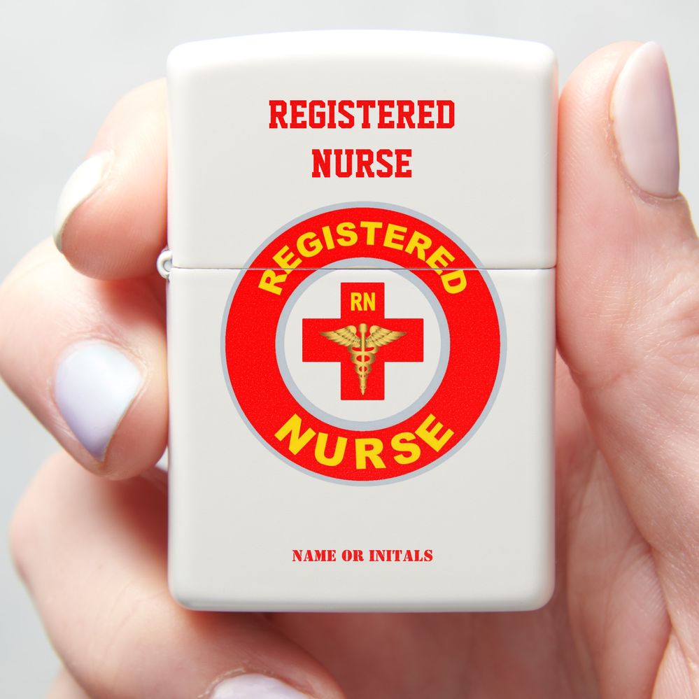 Zazzle REGISTERED NURSE ZIPPO LIGHTER (In Hand).jpg