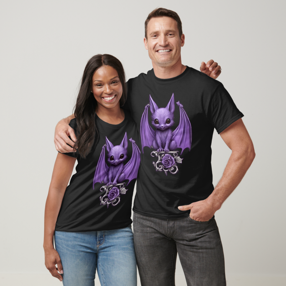 Ivy and Bat Fluffy Gargoyle Logo T-Shirt