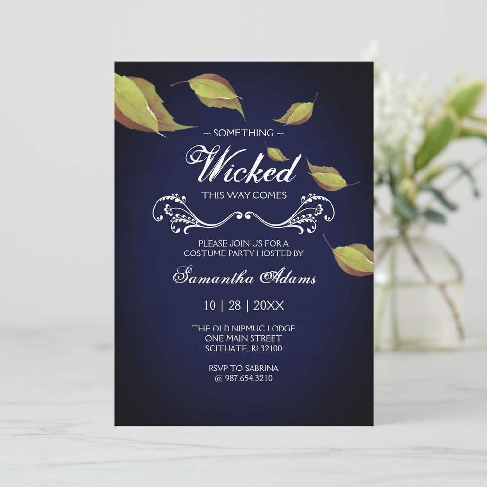 halloween invitation
