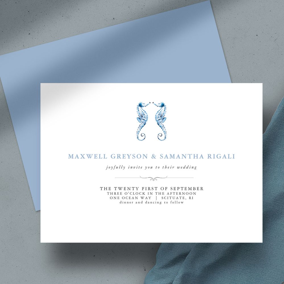 Beach Wedding Invitation Suite