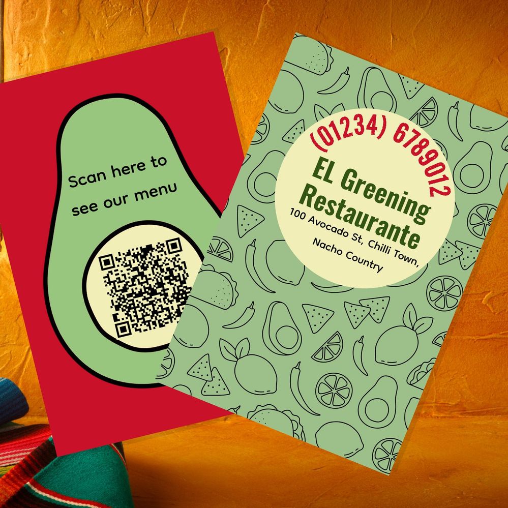 Mexican Restaurant Business Cards