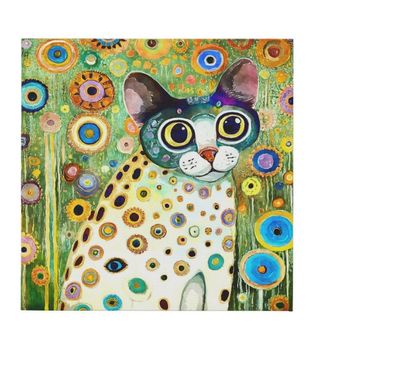 Cute Whimsical Cat Art